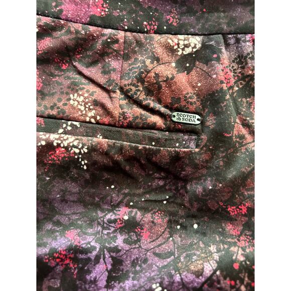 Scotch & Soda x Anthropologie Velvet Flare High Rise Trouser Pant Size 27 - Picture 8 of 9